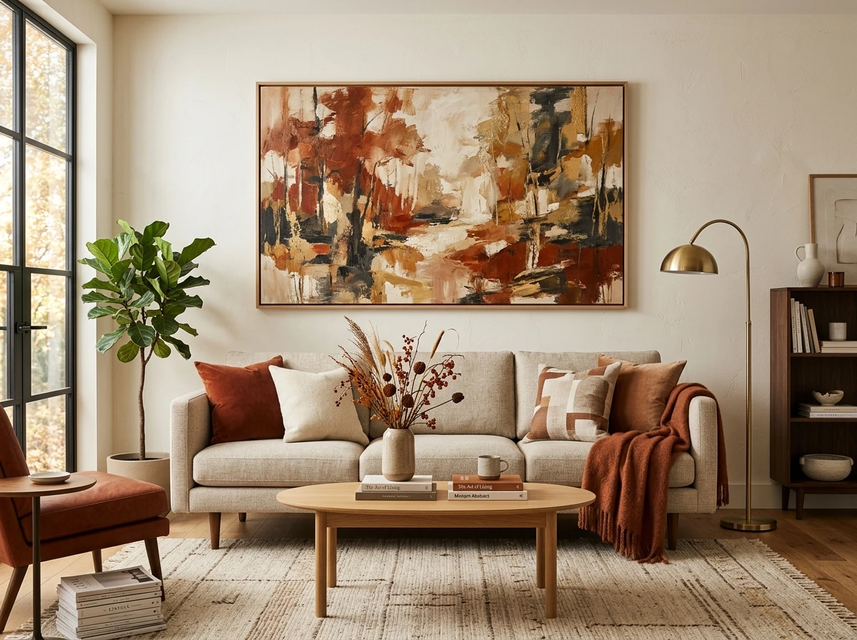 Oversized Fall Art Canvas for an Instant Focal Wall