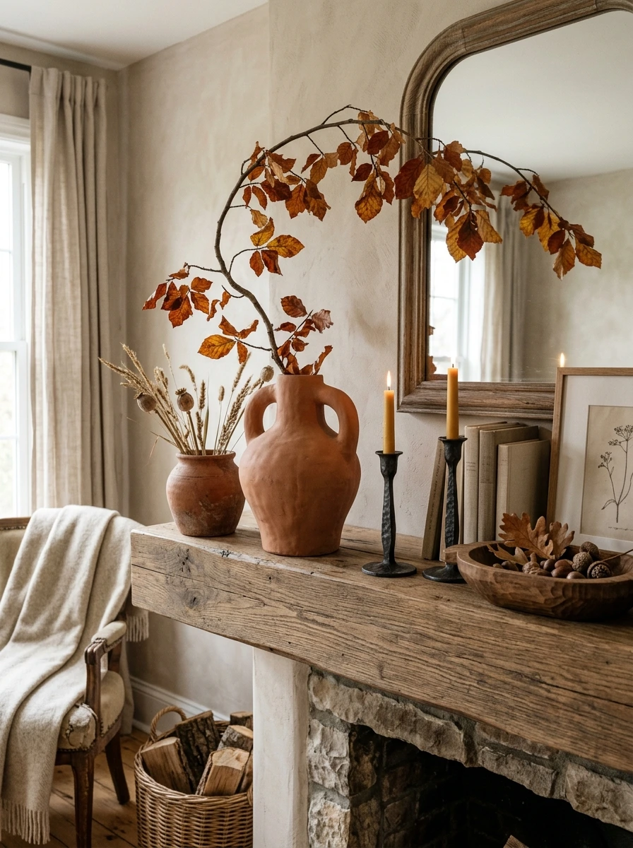 Refine Your Mantel With French Country and Japandi Influences