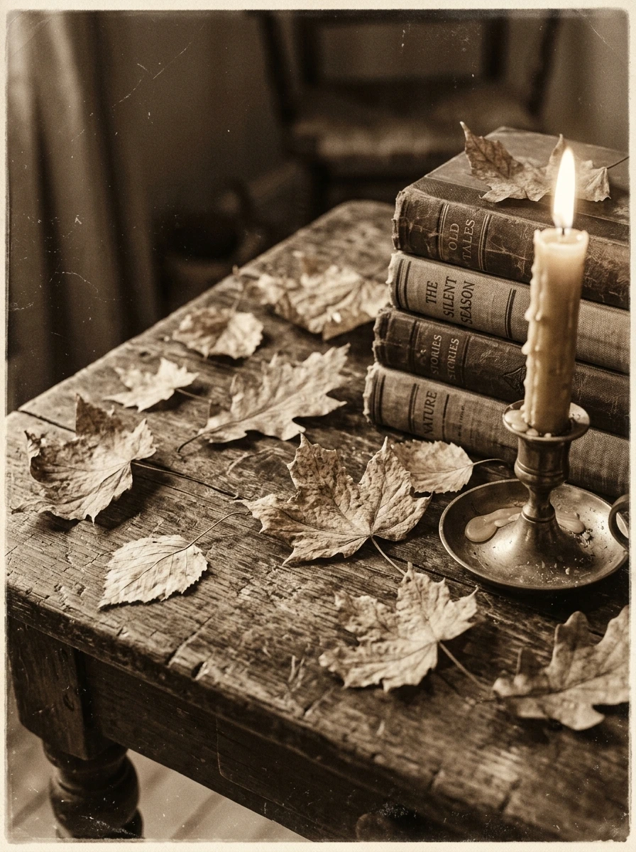 Sepia-Toned Spooky Aesthetic for a Timeless Autumn Glow