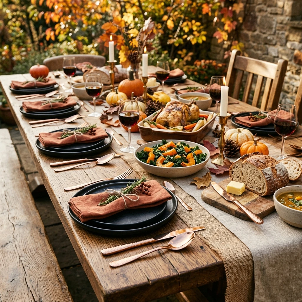 Set an Outdoor Harvest Table