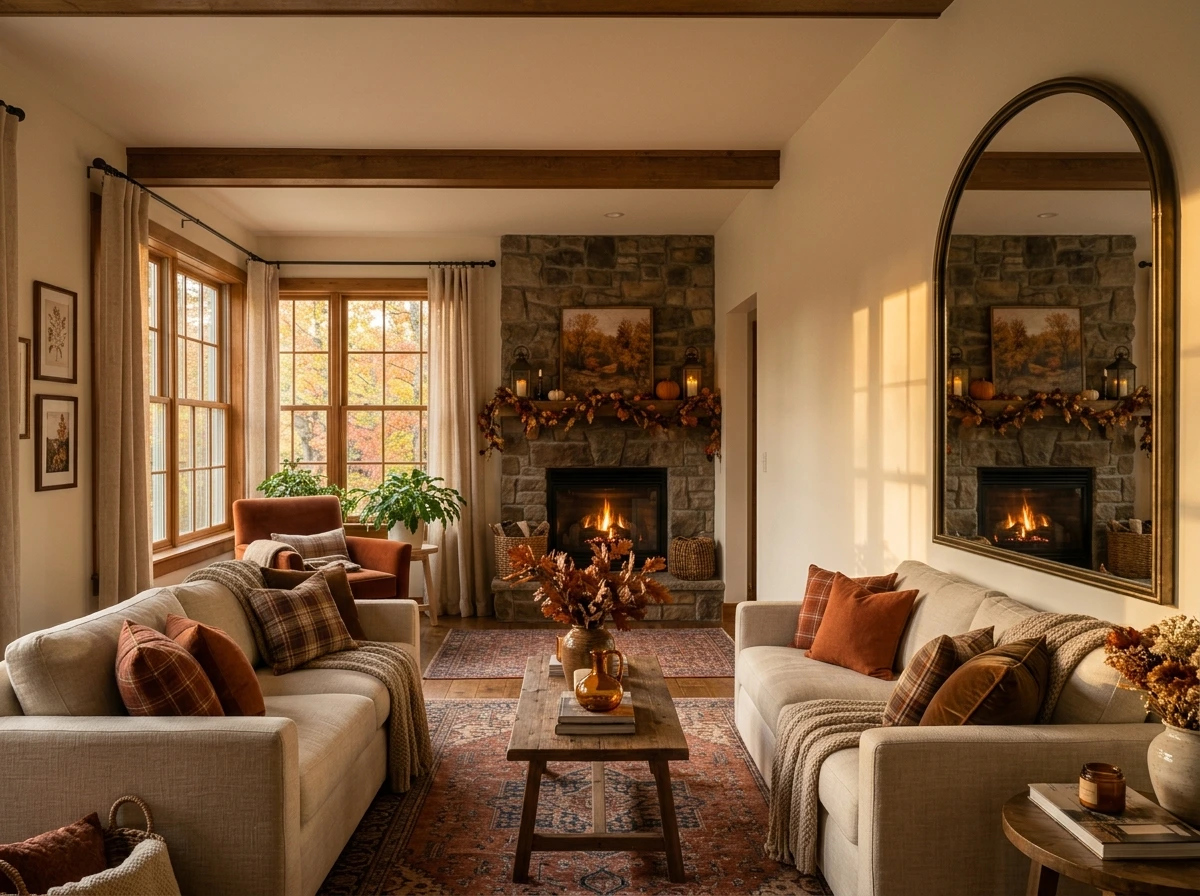 Small Living Room Fall Refresh