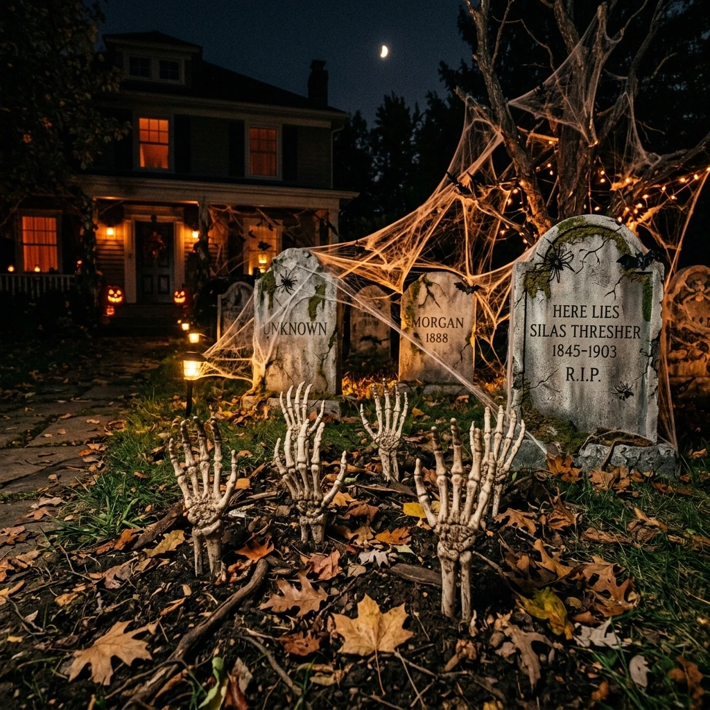 Spooky DIY Halloween Yard Decorations Using Dollar Store Finds