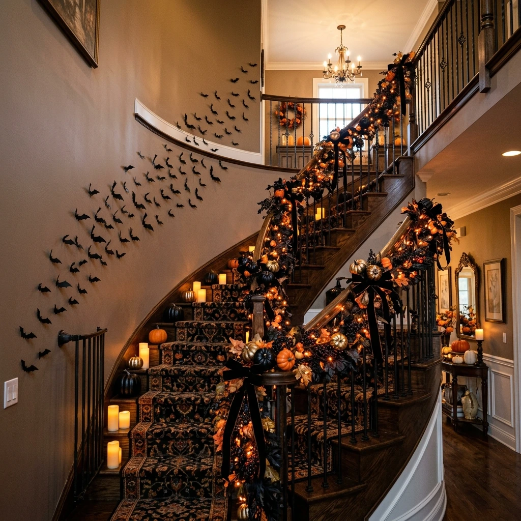 Spooky Staircase Halloween Decorations