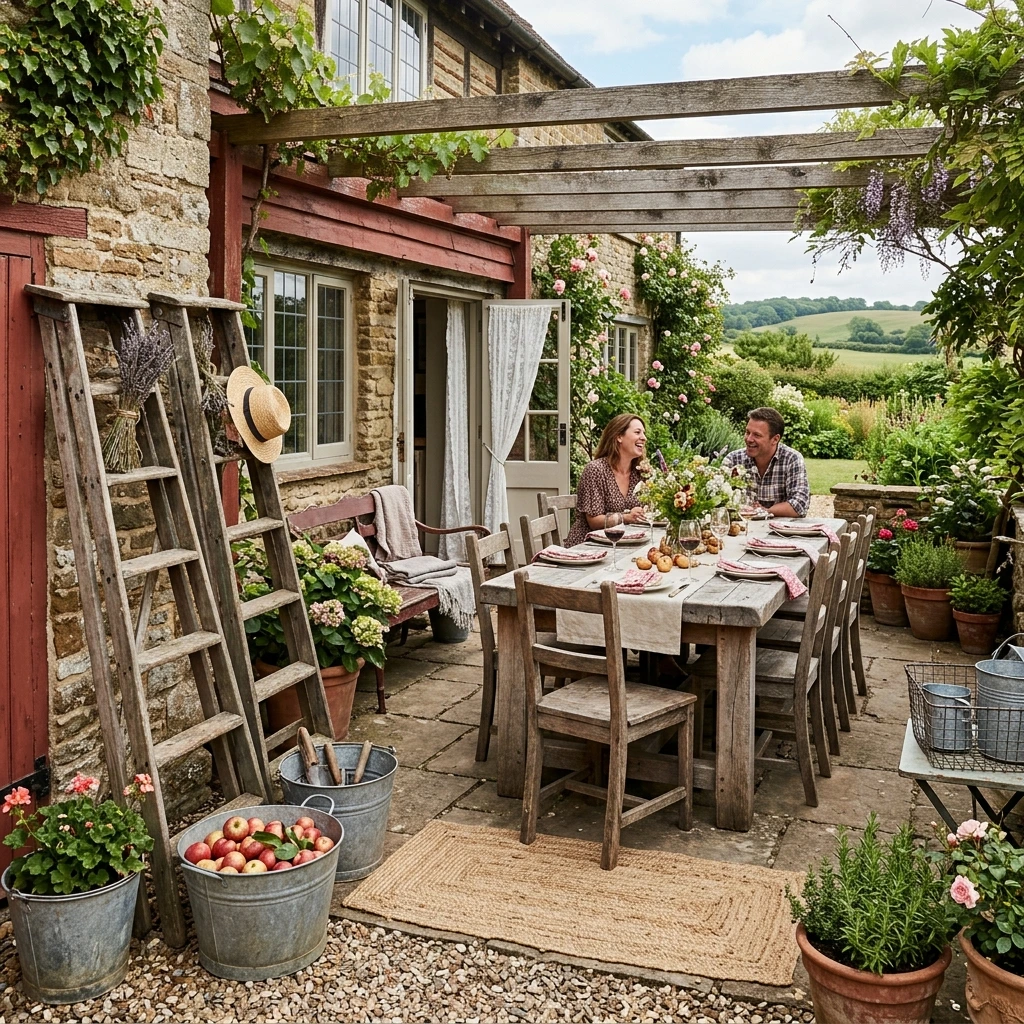 Style a Rustic Farmhouse Fall Patio Complete Look