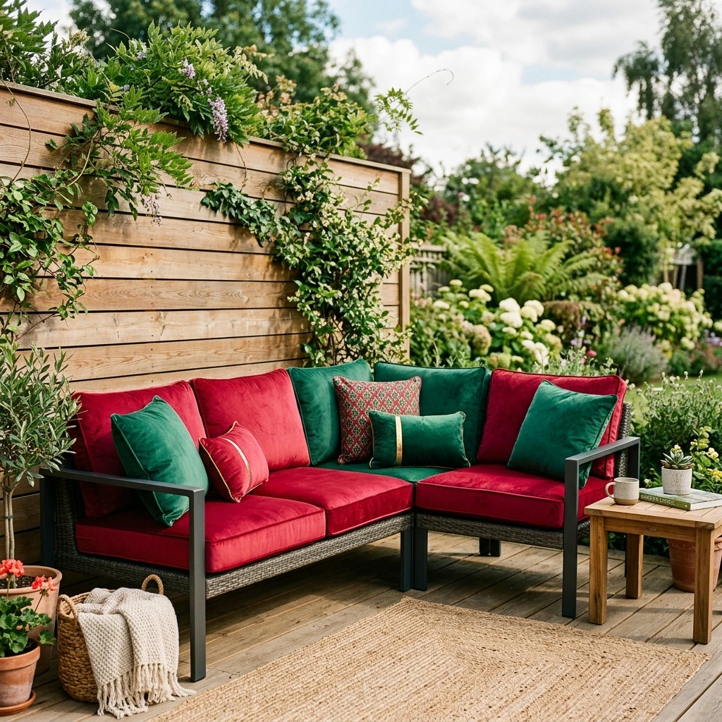 Swap Cushions for Autumn Patio Sofas