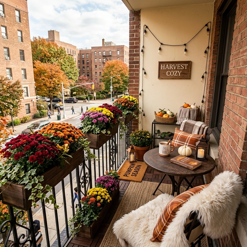 Transform a Small Apartment Balcony for Fall
