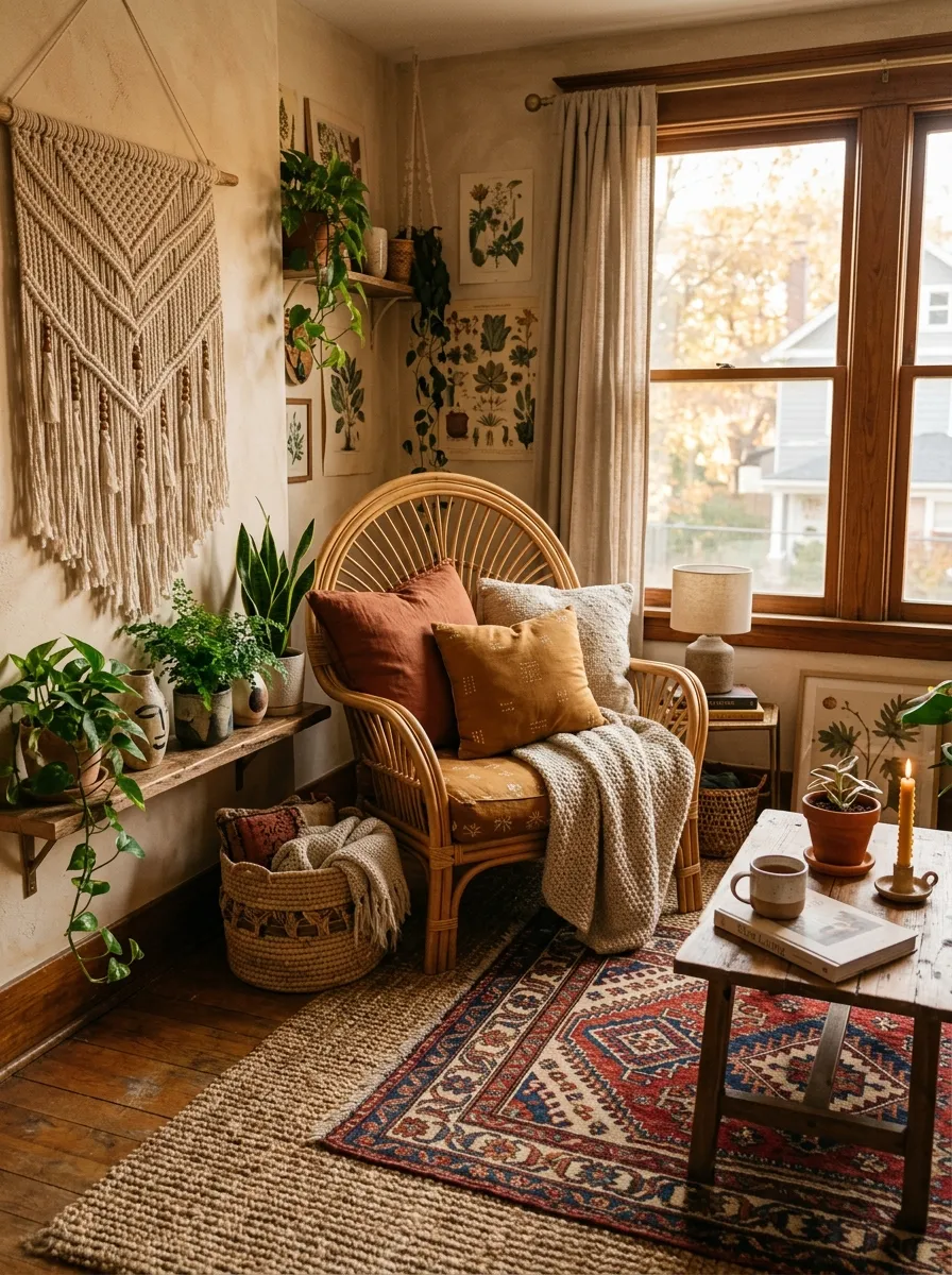 Boho November Home Decor Layers Texture Without Losing Calm