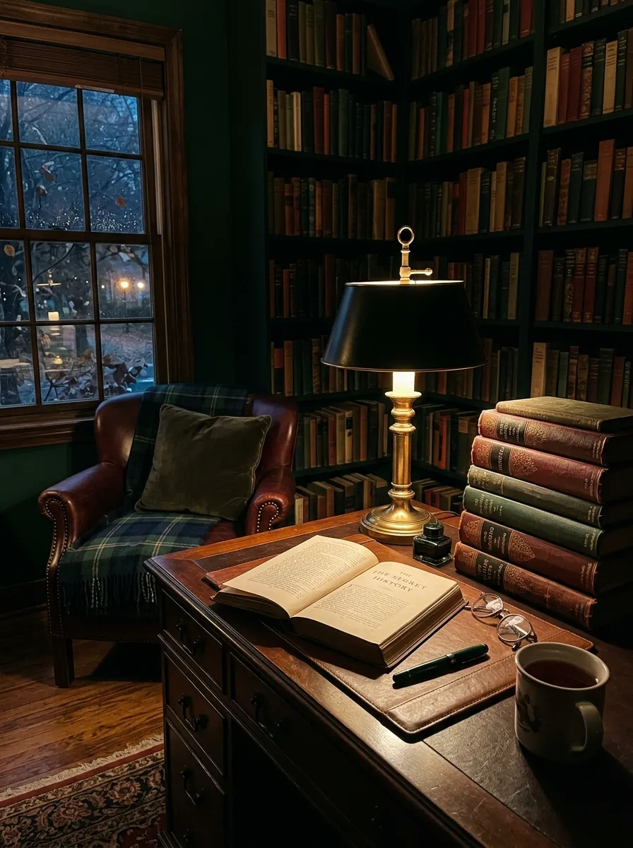 Dark Academia in November: Books, Candles, and Deep Tones