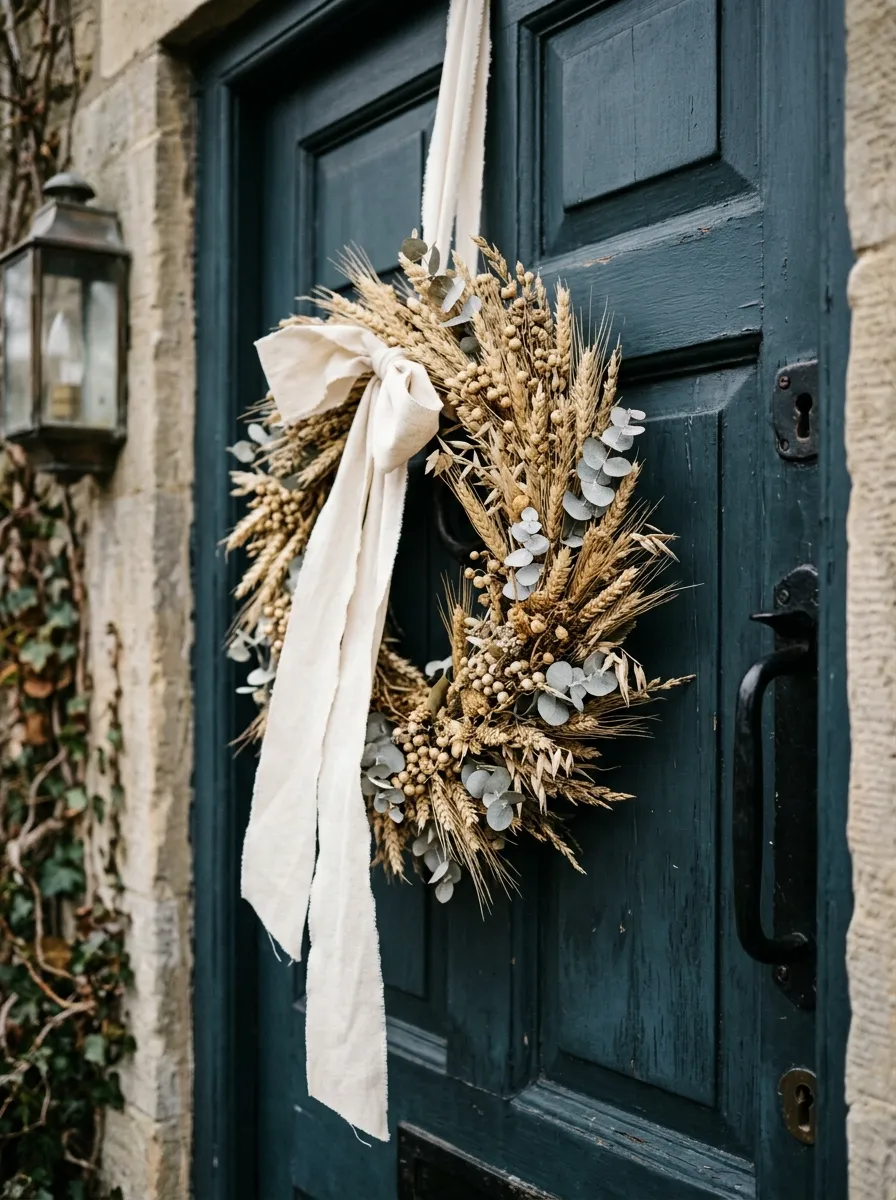 November Wreath and Door Decor That Outlasts the Pumpkins