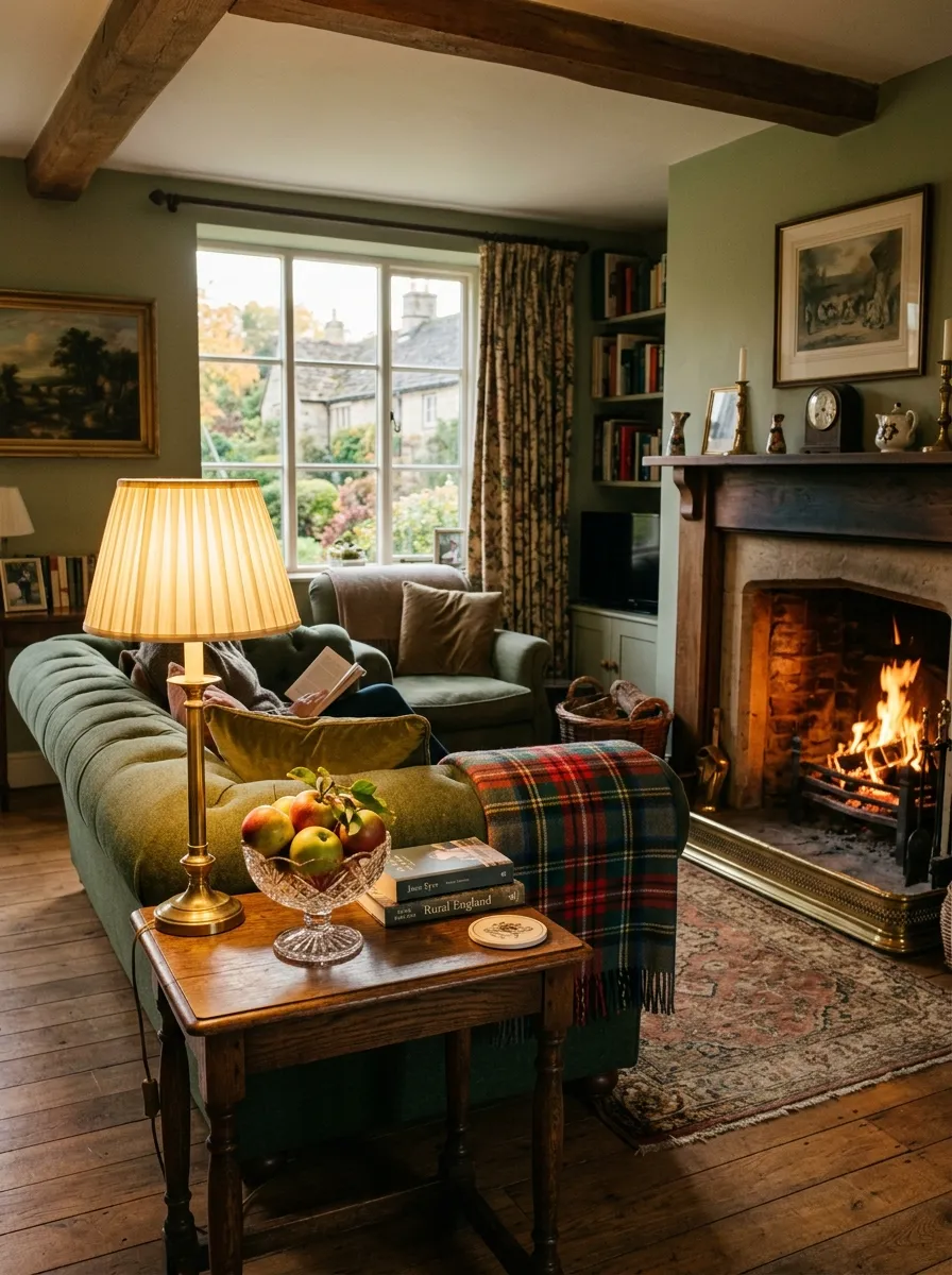 The English Countryside November Living Room and the Case for Traditional Coziness