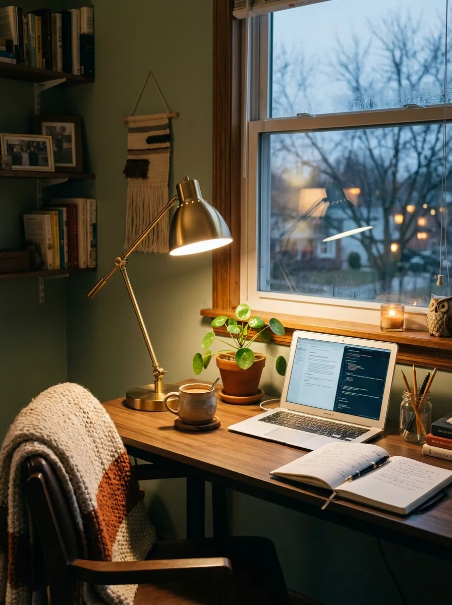 The Home Office Corner Where You Spend Most of November